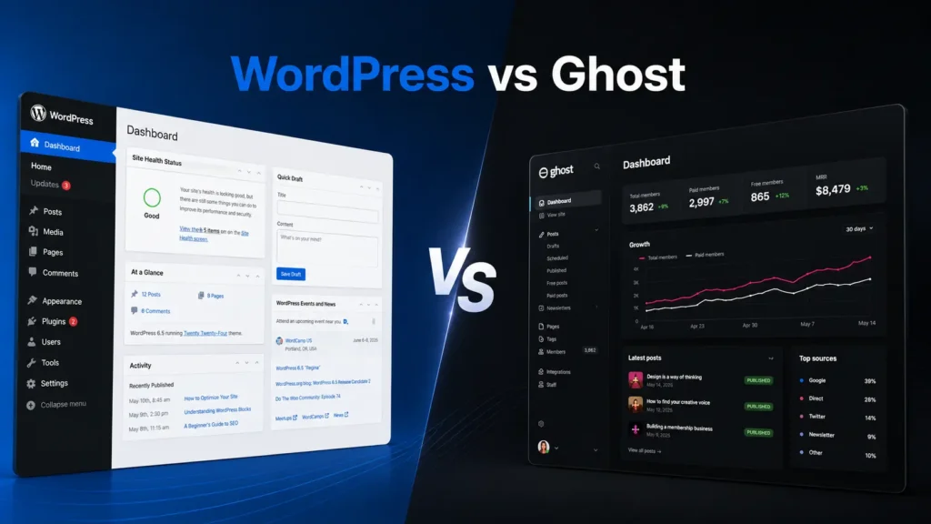 WordPress vs Ghost: Which Platform Actually Fits Your Needs